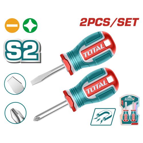 2 Pcs short screwdriver set