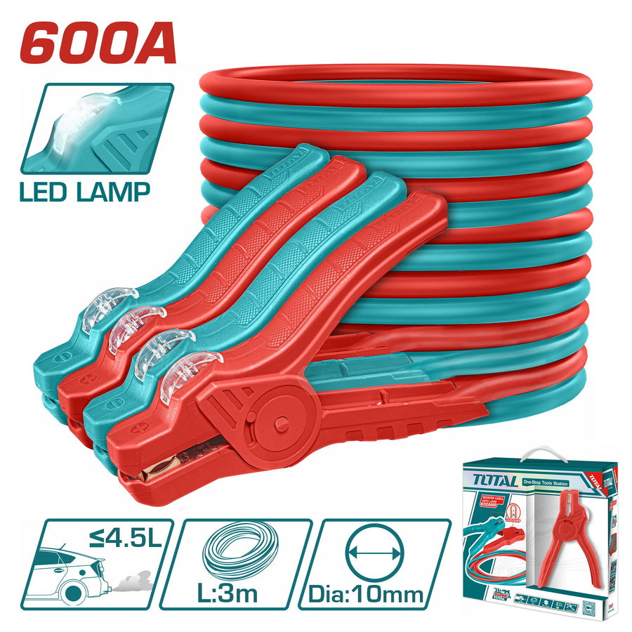 Booster cable with lamp 600A