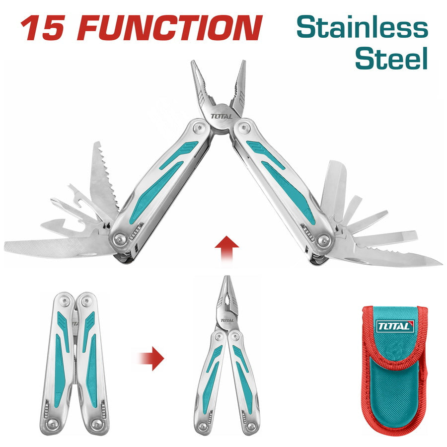 Foldable multi-function tool 15 functions