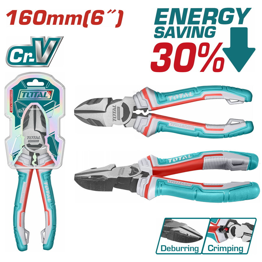 High leverage diagonal cutting pliers 6"