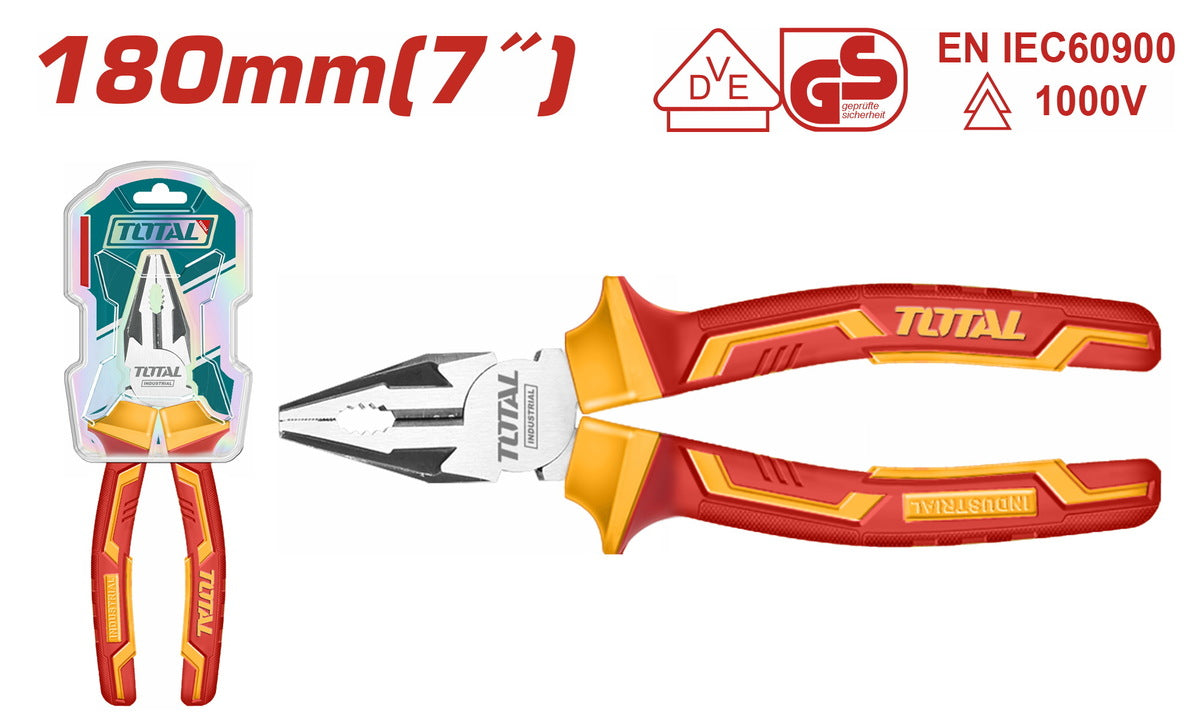 Insulated combination pliers 7"