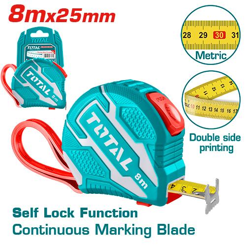 Steel measuring tape 8m
